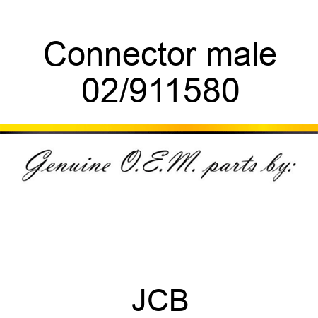 Connector male 02/911580