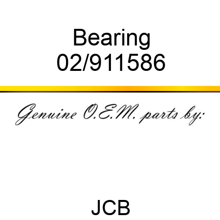 Bearing 02/911586