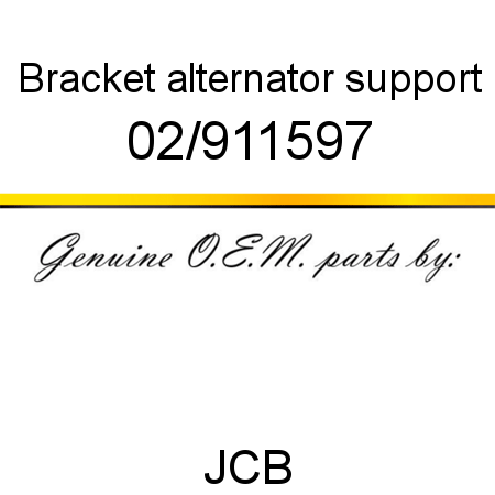 Bracket, alternator support 02/911597