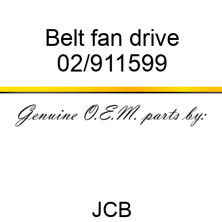 Belt fan drive 02/911599