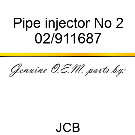 Pipe injector No 2 02/911687