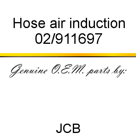 Hose, air induction 02/911697
