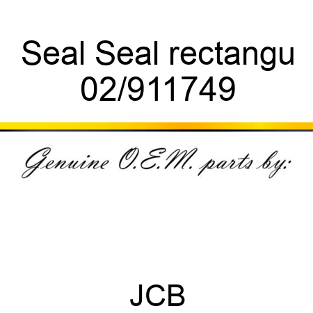 Seal Seal rectangu 02/911749