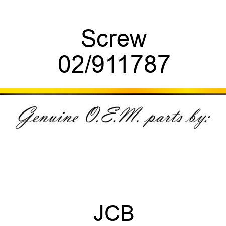 Screw 02/911787