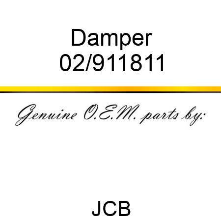 Damper 02/911811