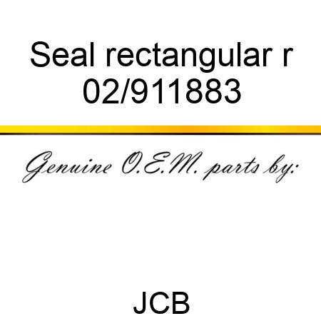 Seal rectangular r 02/911883