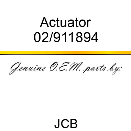 Actuator 02/911894