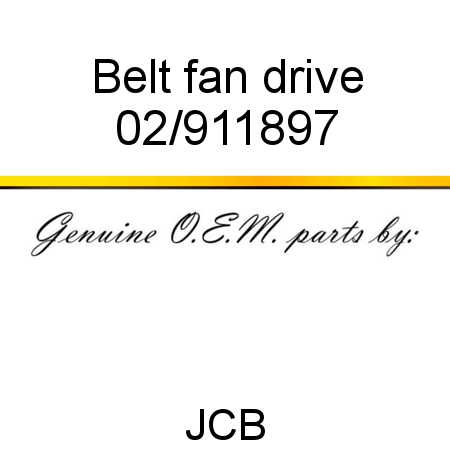 Belt, fan drive 02/911897