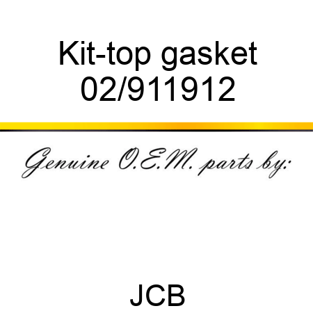 Kit-top gasket 02/911912