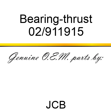 Bearing-thrust 02/911915