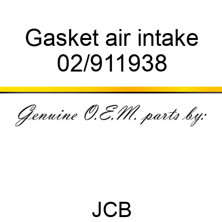 Gasket air intake 02/911938