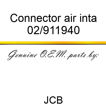 Connector air inta 02/911940