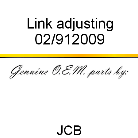 Link, adjusting 02/912009