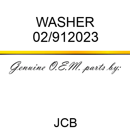 WASHER 02/912023