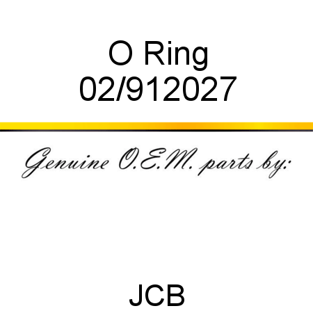 O Ring 02/912027