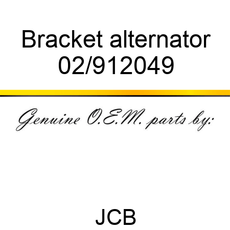 Bracket alternator 02/912049