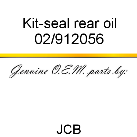 Kit-seal, rear oil 02/912056