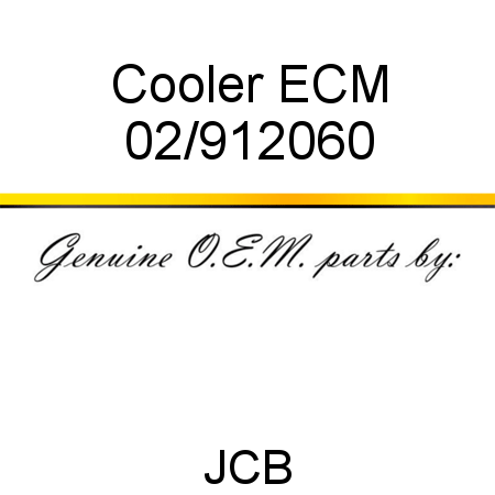 Cooler, ECM 02/912060