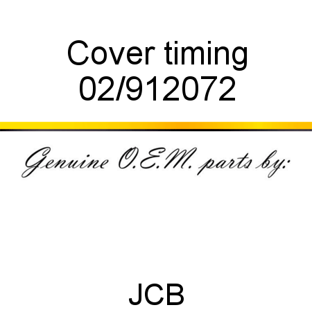 Cover, timing 02/912072