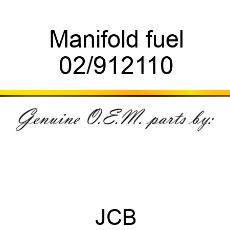 Manifold fuel 02/912110