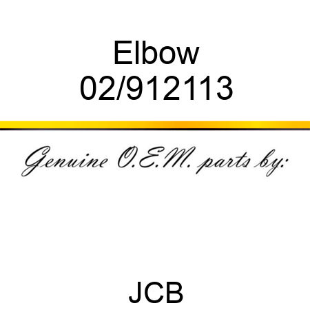 Elbow 02/912113