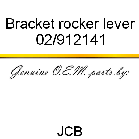 Bracket, rocker lever 02/912141