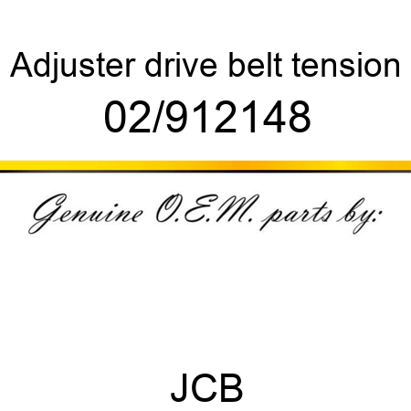 Adjuster, drive belt tension 02/912148