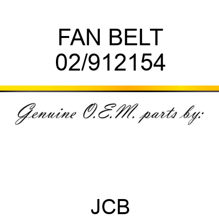 FAN BELT 02/912154