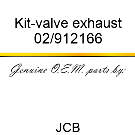 Kit-valve exhaust 02/912166