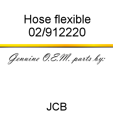 Hose, flexible 02/912220
