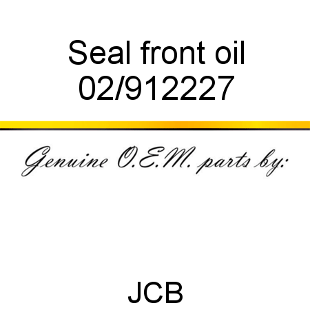 Seal, front oil 02/912227