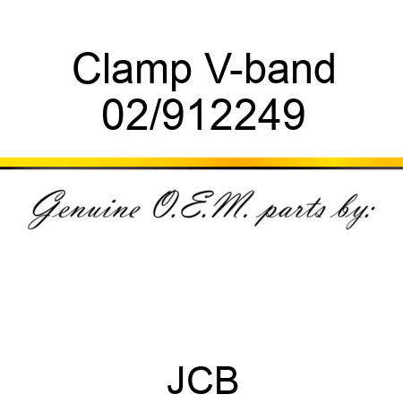 Clamp V-band 02/912249