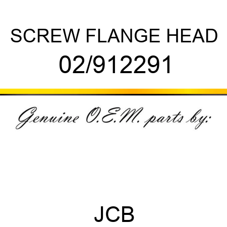 SCREW FLANGE HEAD 02/912291