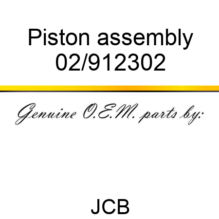 Piston assembly 02/912302