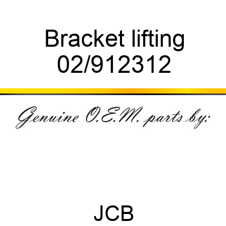 Bracket lifting 02/912312