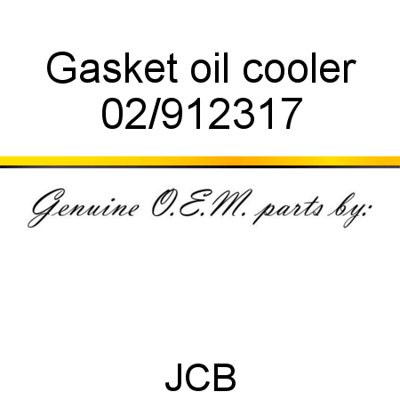 Gasket, oil cooler 02/912317