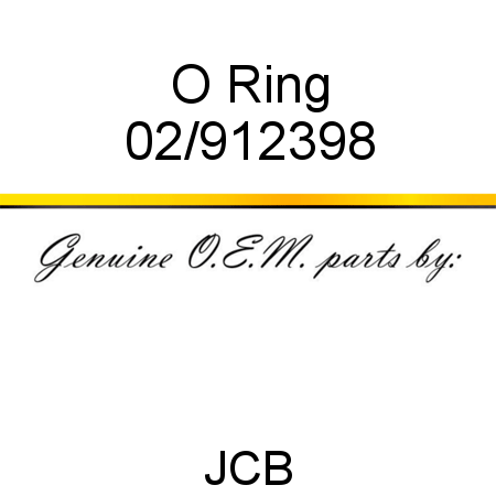 O Ring 02/912398