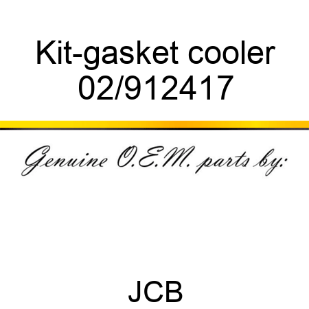 Kit-gasket cooler 02/912417