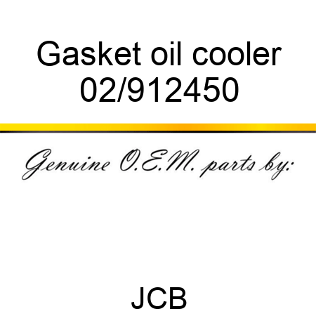 Gasket oil cooler 02/912450