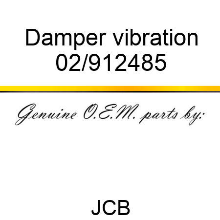 Damper vibration 02/912485