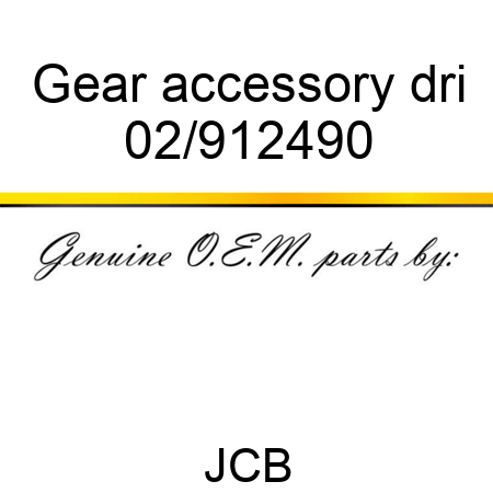 Gear accessory dri 02/912490