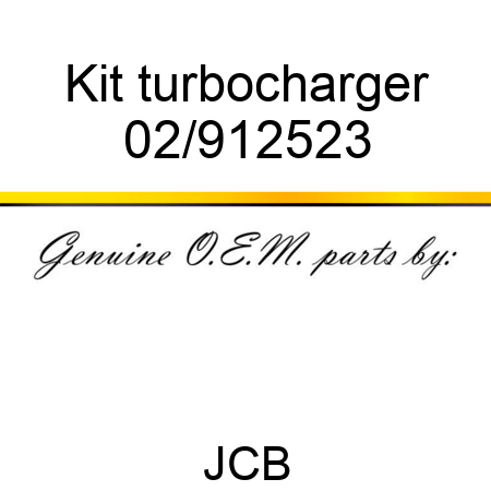 Kit turbocharger 02/912523