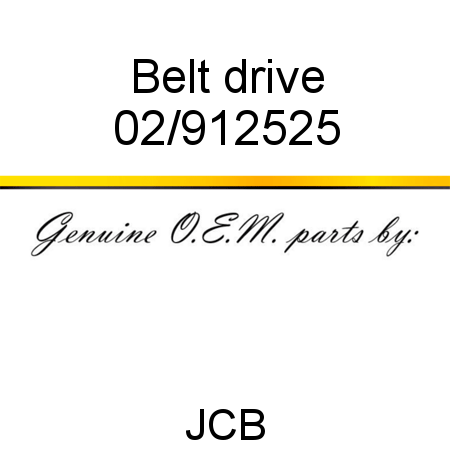Belt, drive 02/912525