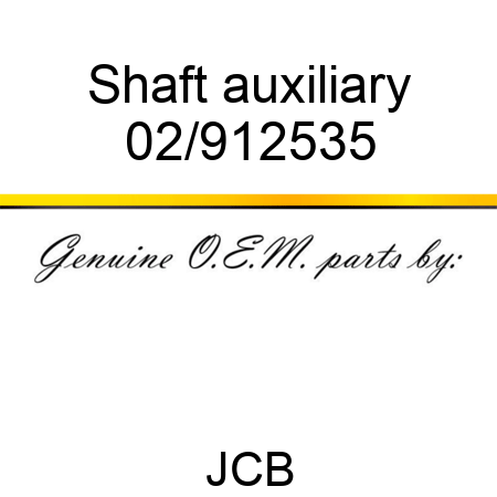 Shaft auxiliary 02/912535