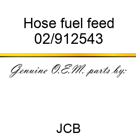 Hose fuel feed 02/912543