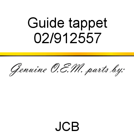 Guide, tappet 02/912557