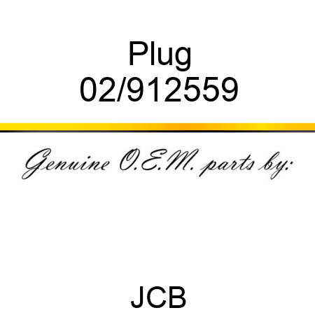 Plug 02/912559