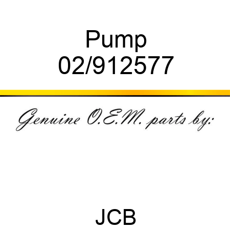 Pump 02/912577