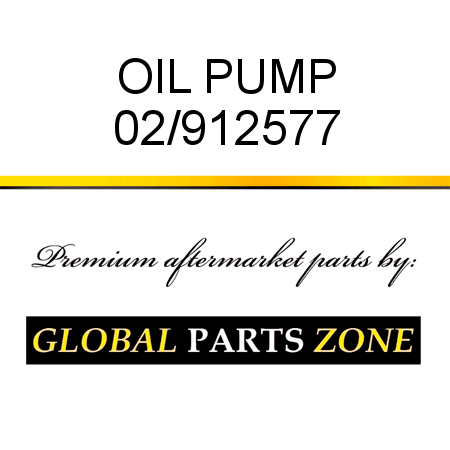 OIL PUMP 02/912577