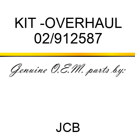 KIT -OVERHAUL 02/912587